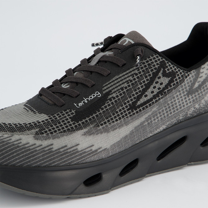 tenhaag wavehaag - Schwarz / Grau, gemustert