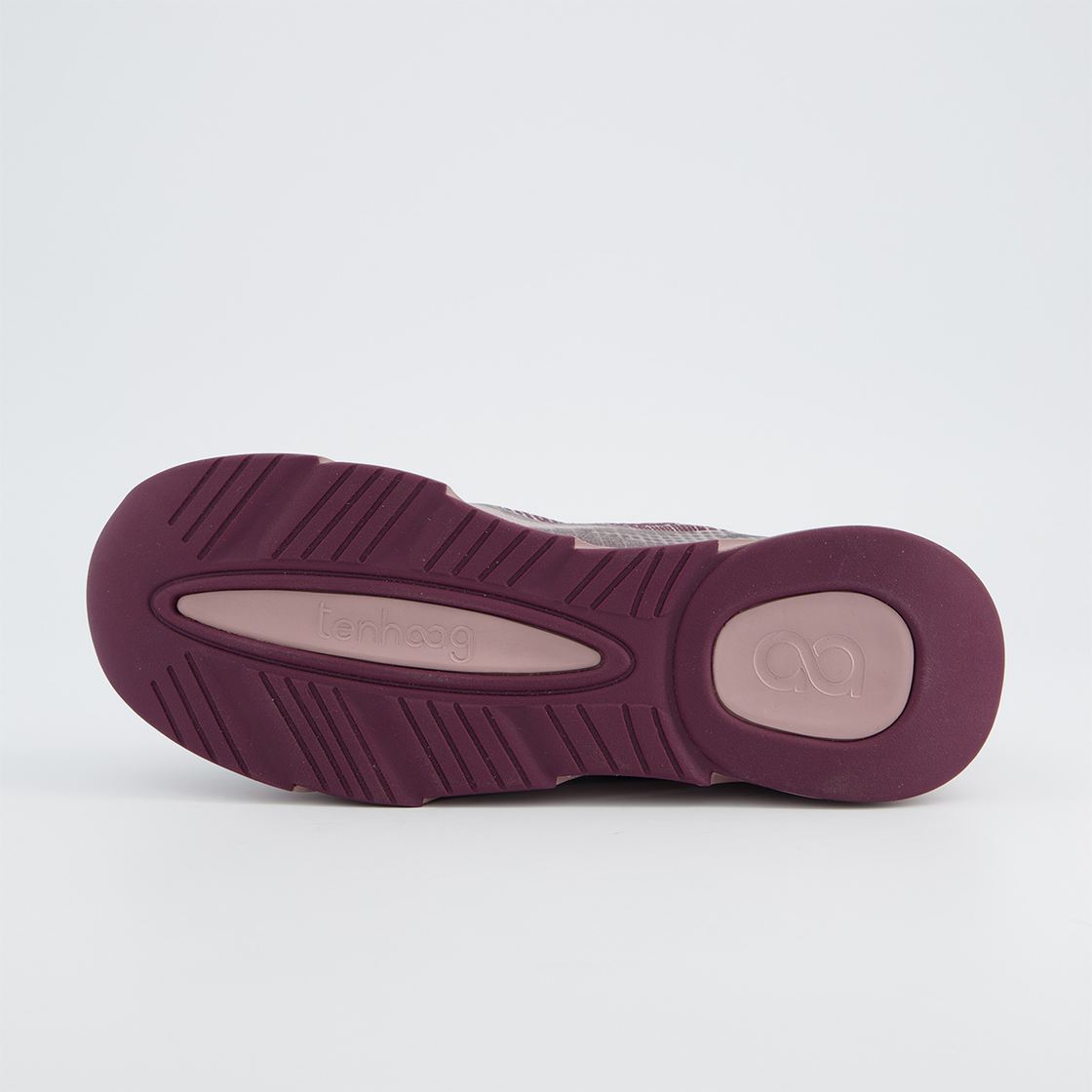 tenhaag wavehaag - Lila ,  gemustert - Draufsicht