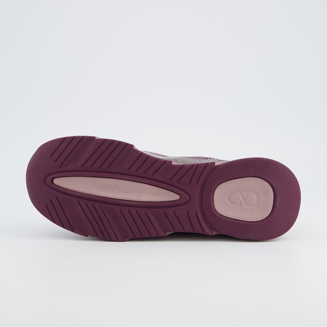 tenhaag wavehaag - Lila ,  gemustert - Draufsicht