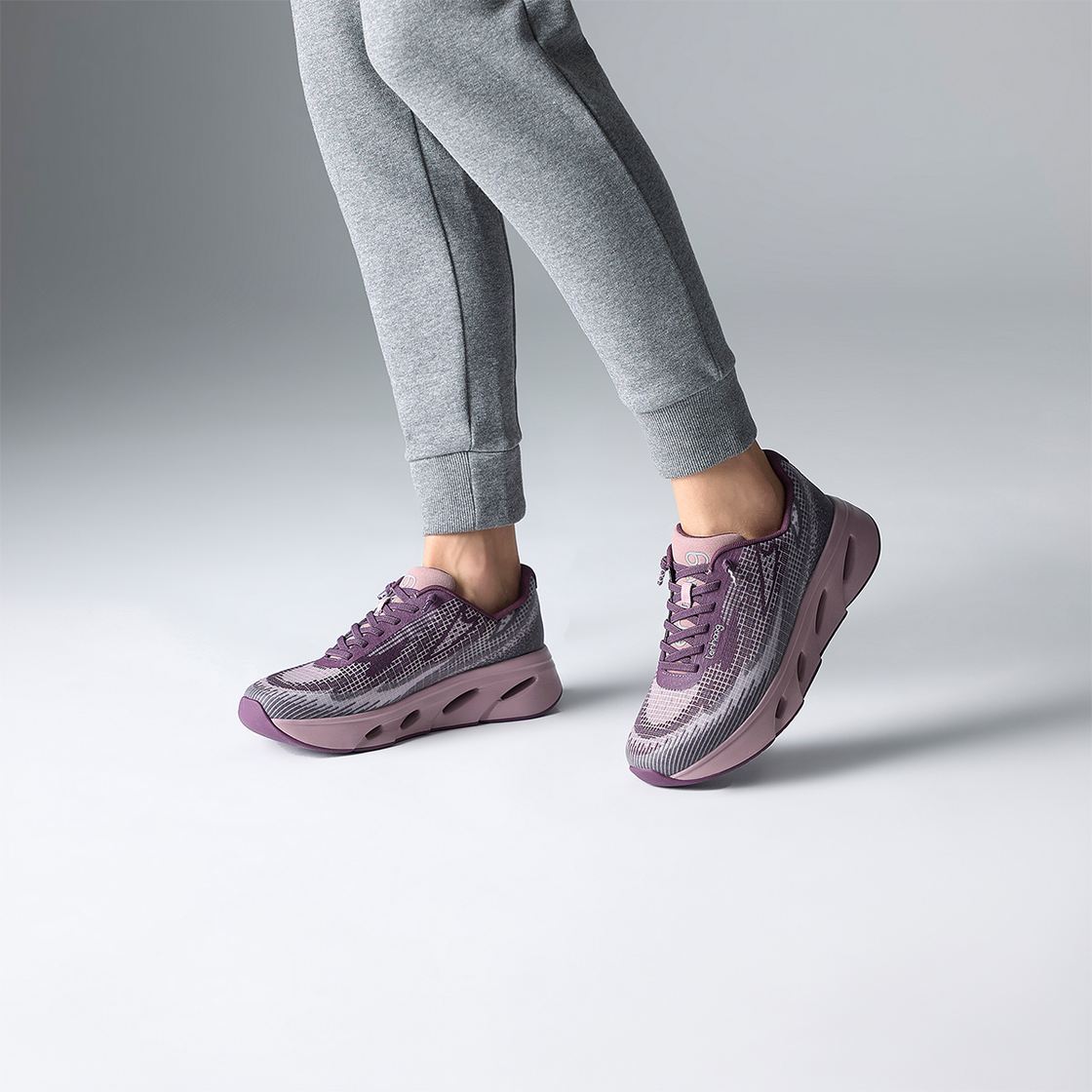 tenhaag wavehaag - Lila ,  gemustert - Sonderbild